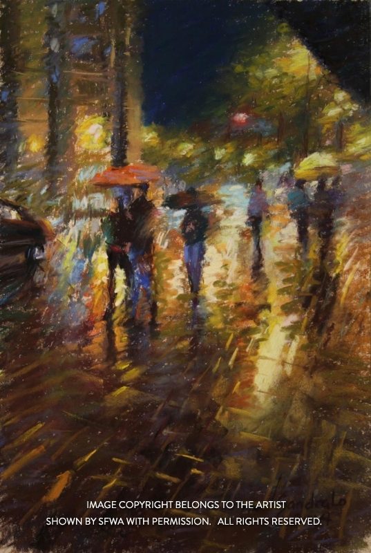 LoSa_RainyNightinSanFrancisco_Pastel_22x16