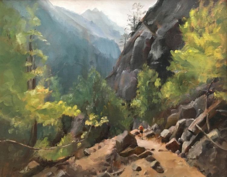 BrownBeTetonsHike-Oil-20.5x24.5