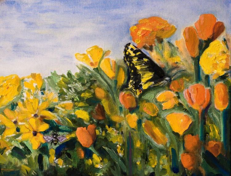 SinkFaye_OdetotheBee_Oil_10.5x13.5