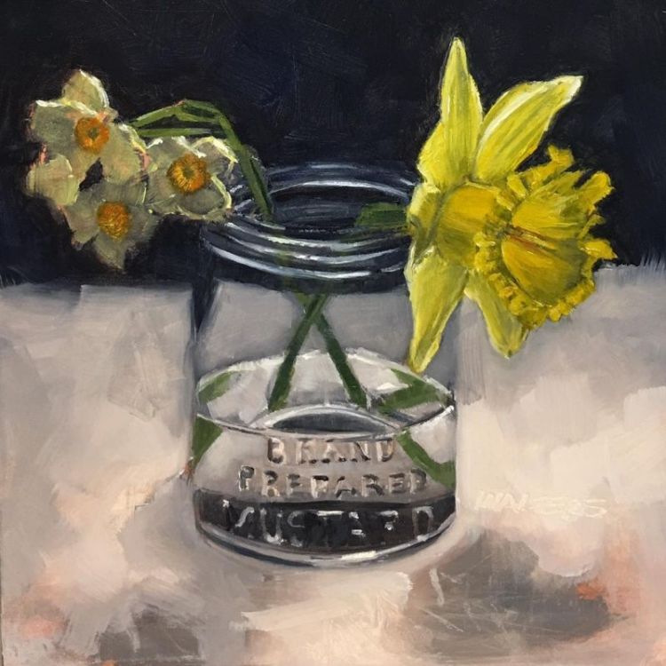 WaltersMarlene_Daffodils_Oil_9x9