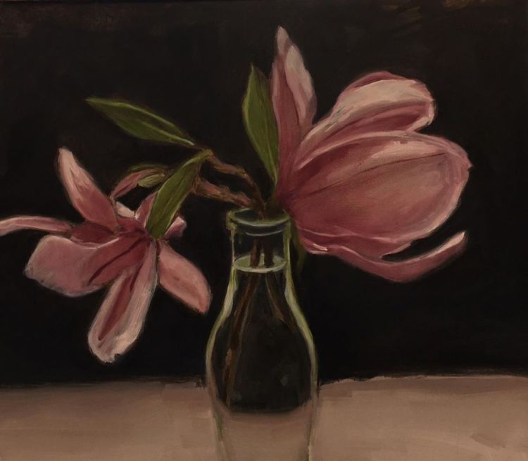 WaltersMarlene_Magnolia-Blooms_Oil_9x12