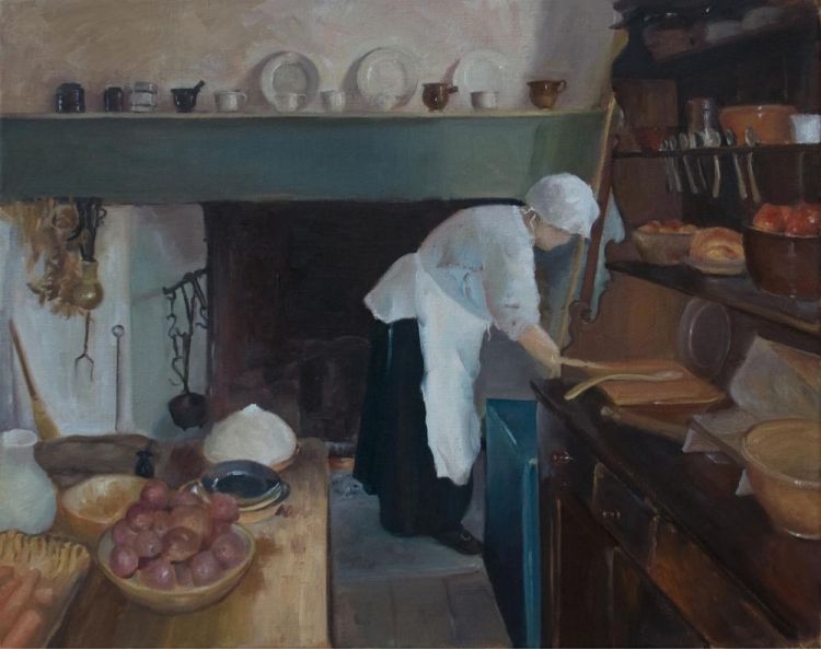 BrownBe_CookingattheHibbs_Oil_21x25