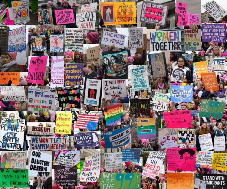 HauserJe_Collage,WomensMarchDC_PhoArt_20x24