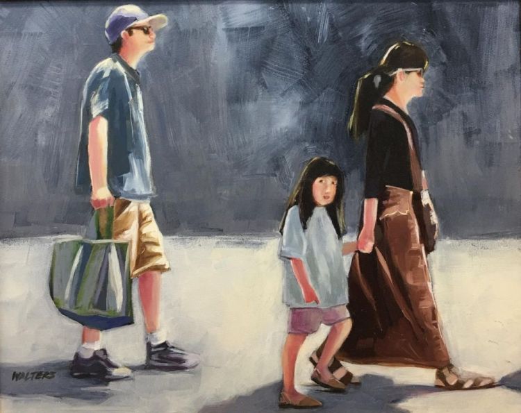 WaltersMa_FamilyOuting_Oil_12x15