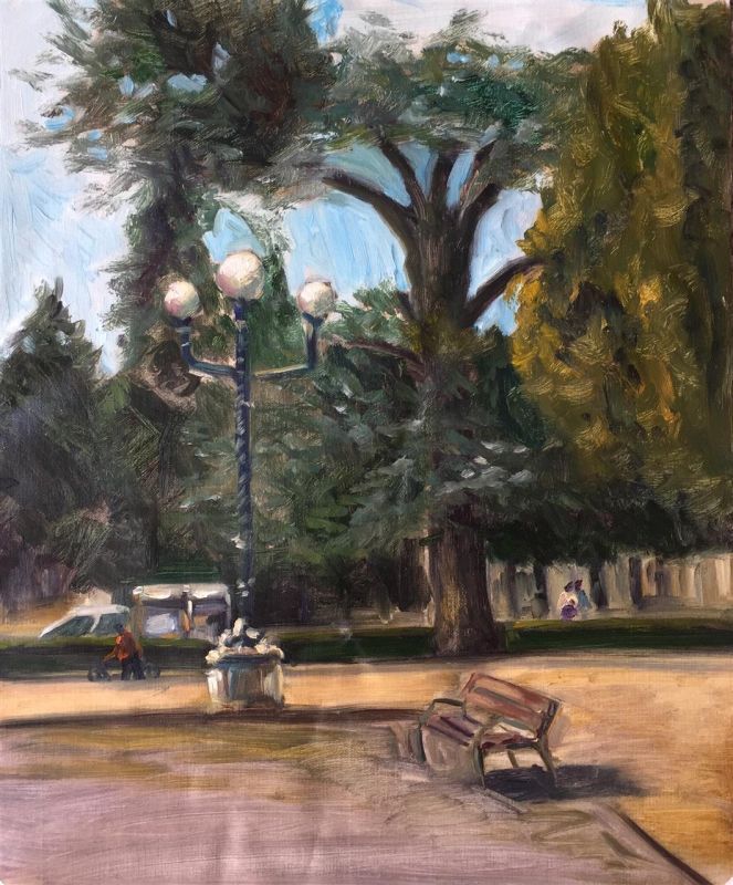 Doongarwalni_Park-Bench_Oil_12x9