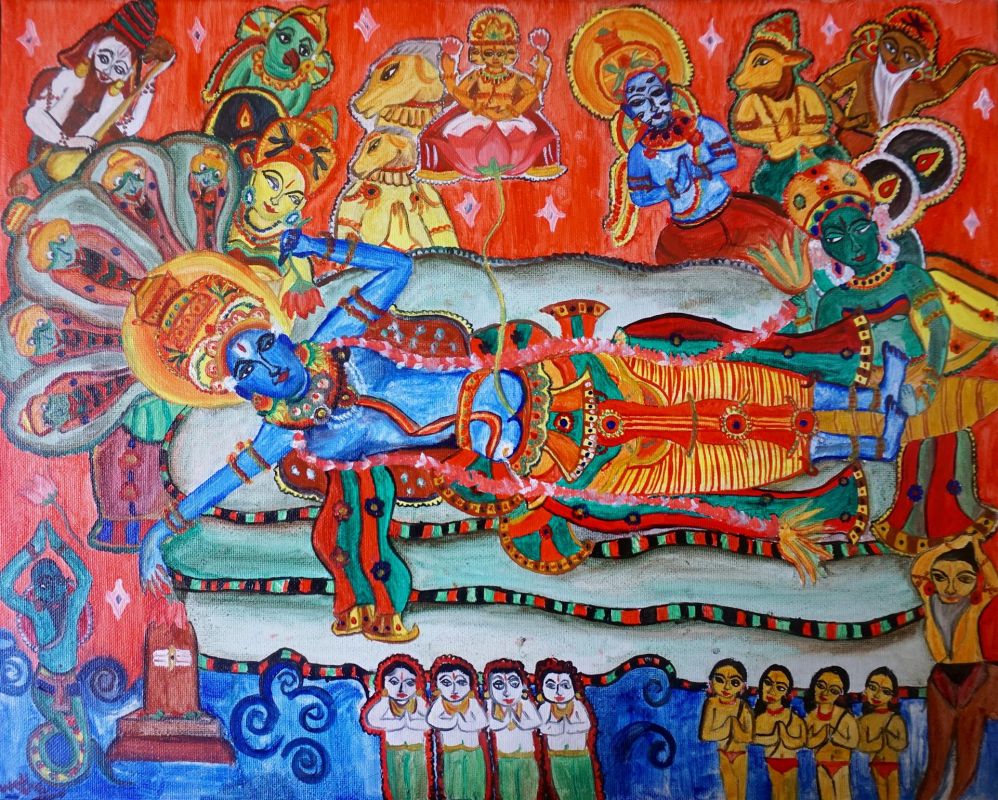 SrinivasanSw-Vishnu-Mural_Oil_16x20