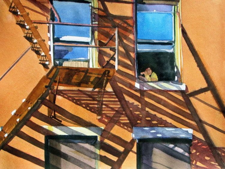 SklarRi-Woman-in-the-Window_WC24x30