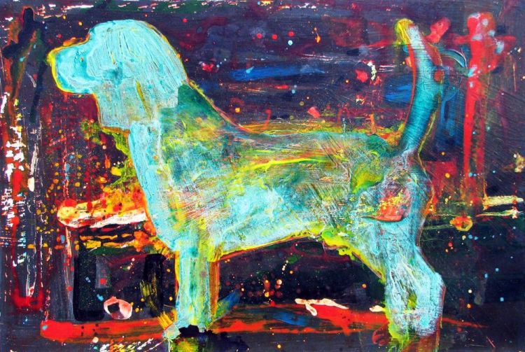 SklarRi_Night-Watch-Dog_Acr_14x18