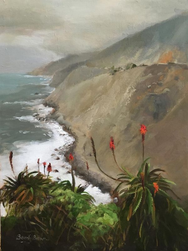 BrownBe-Big-Sur-Yuccas_Oil21x17