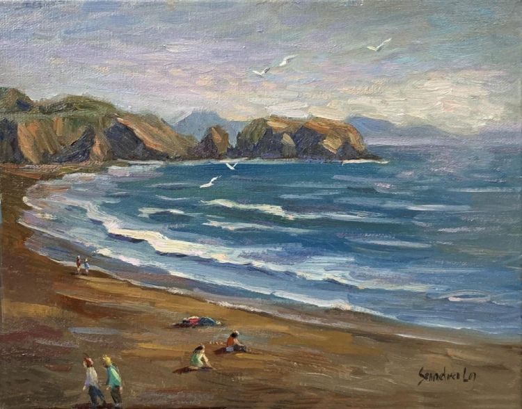 LoSa-Sunset-in-Marin-Headlands_Oil17x20