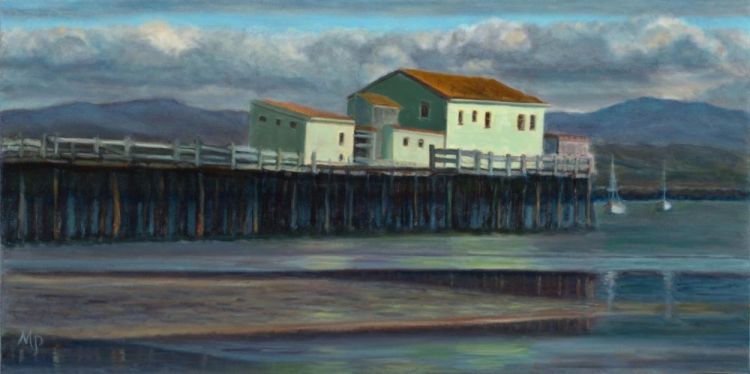 Paris-SeubertMi-The-Bygone-Days-of-Romeo-Pier-Half-Moon-Bay_Oil17x32