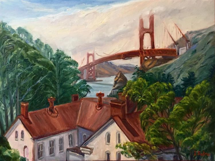 SabreIr-The-Bridge-from-Fort-Mason_Oil25x31