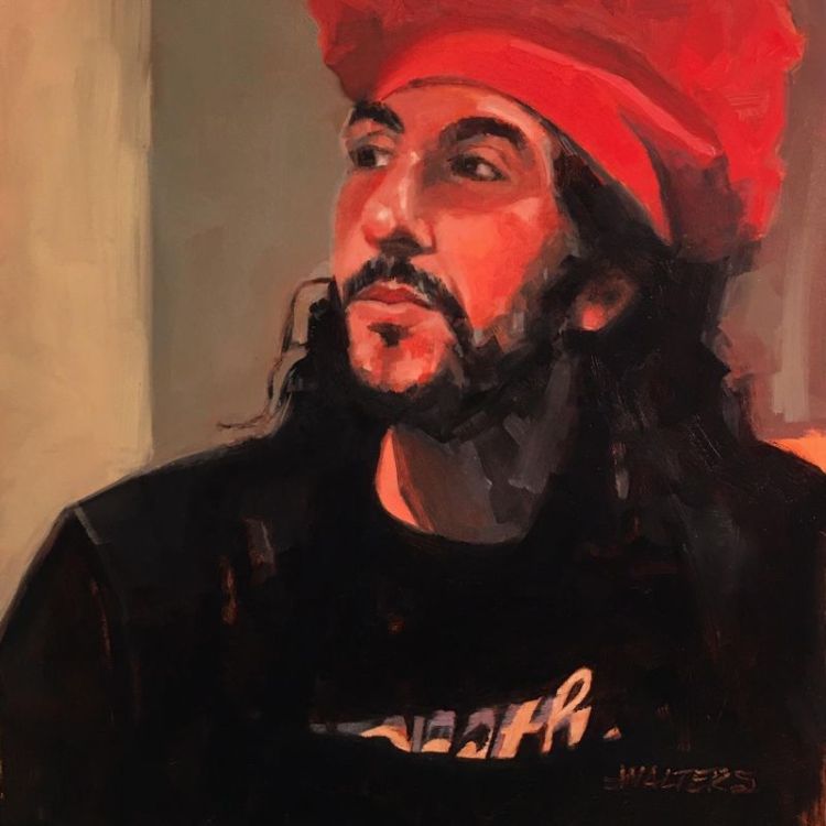 WaltersMa-Red-Toque_Oil12x12