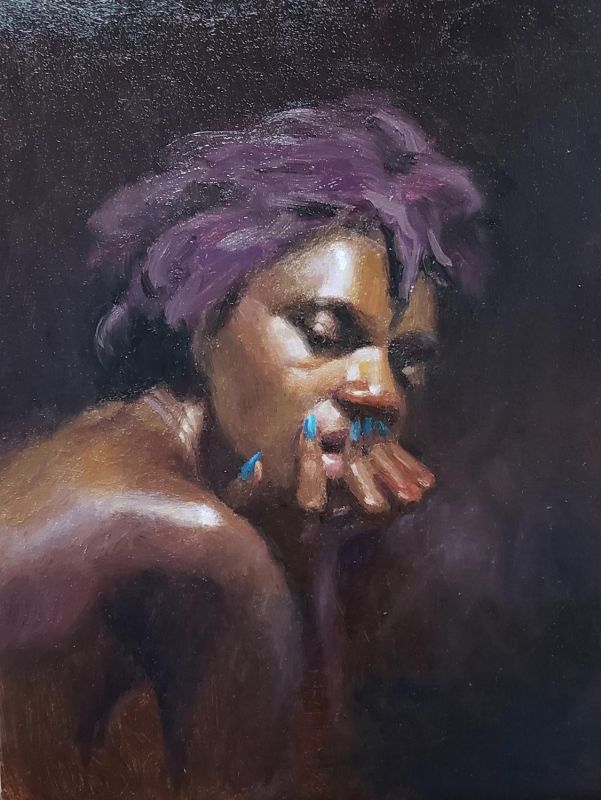 LoSa-Portrait-of-an-African-American-Girl_Oil_20x16