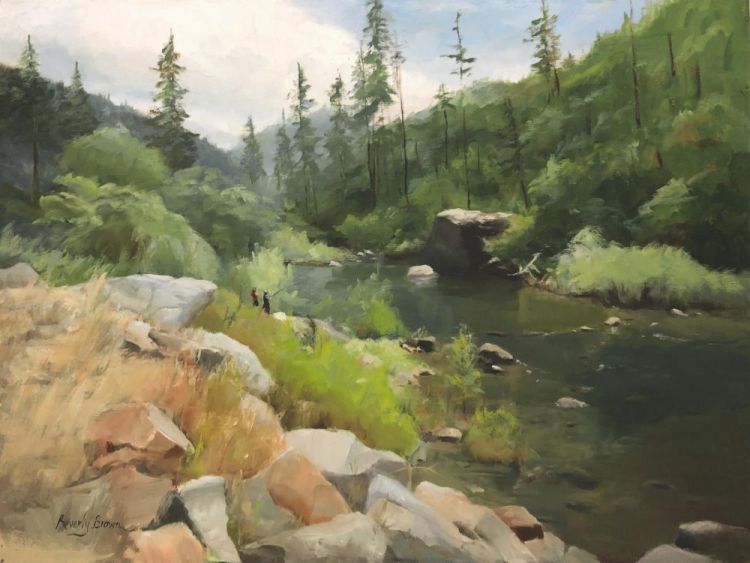 BrownBe-American-River_oil-23x29