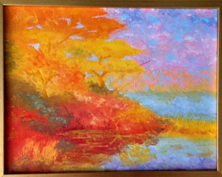 SweetserSt-Fall-Lake_Oil_22x16