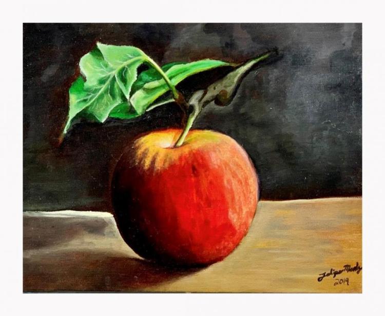 MendozaFe-Apple_Oil_8x8