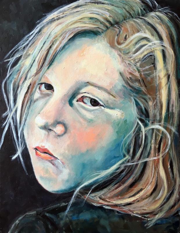 DonagheyLo-Adolescent-Blue_Oil_19x15