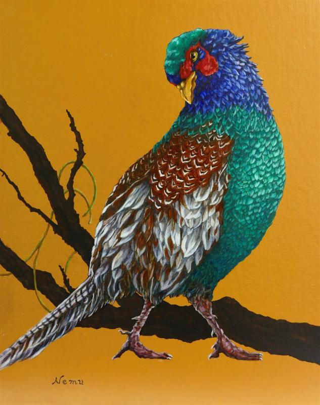 ChikNe-Japanese-Pheasant_Acr_20x16