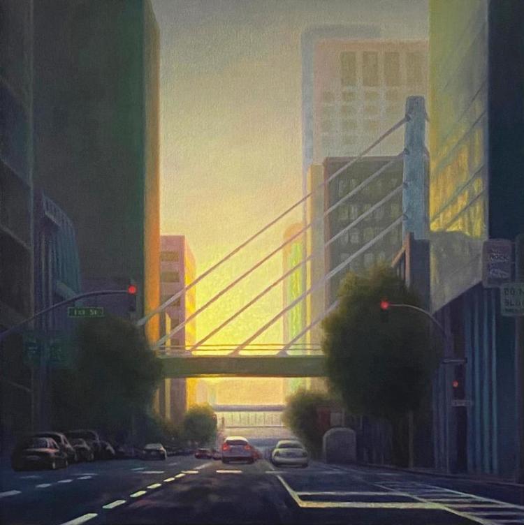 YoonJi-January-Sunset-in-the-City_Oil_20x20