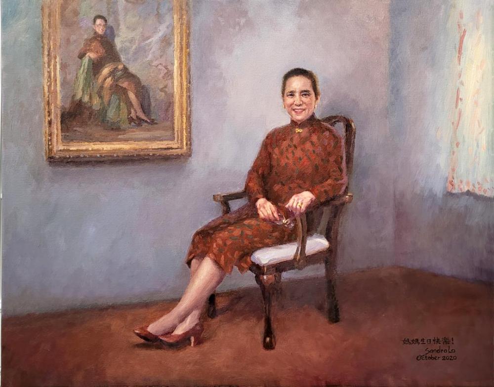 LoSa-Mother-and-Her-Portrait_Oil_28x34