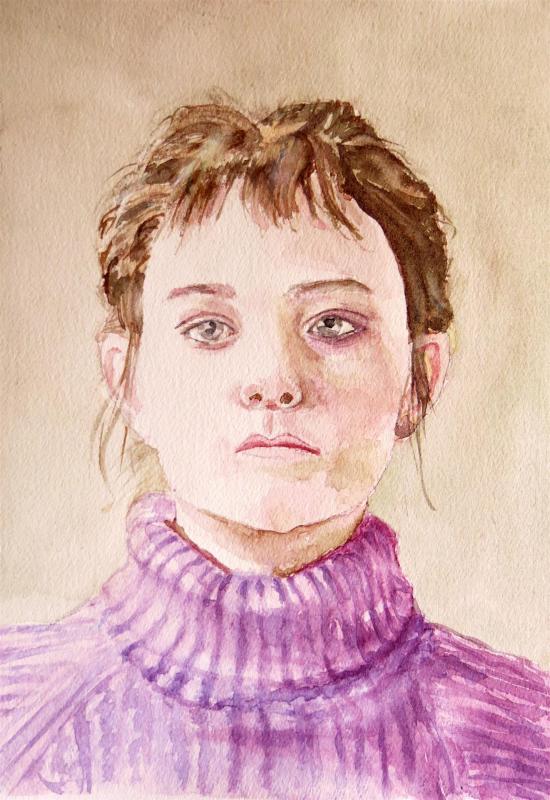 Lubanski-WengerBa-Portrait-of-a-Young-Girl_WC_25x19