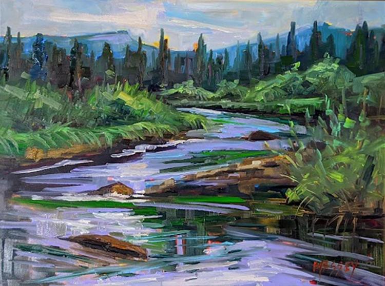 MasseyMa-Evening-on-the-River-plein-air-Oil_12x16