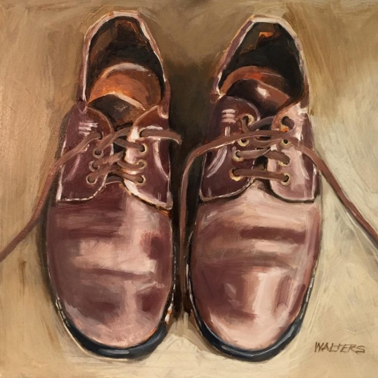 WaltersMa_Cordovan-Shoes_Oil_12x12