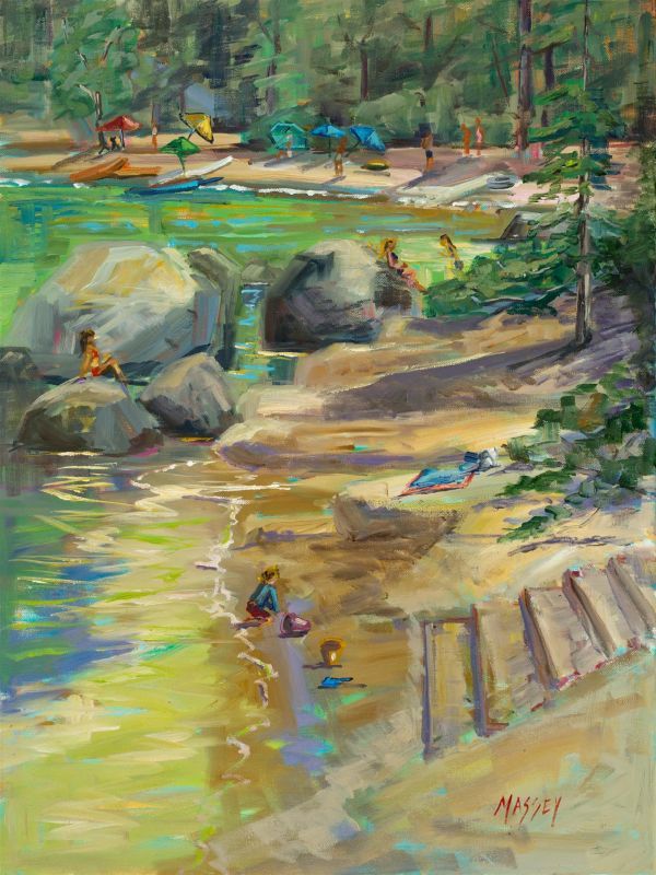 MasseyMa-Summer-Fun-at-Sand-Harbor_Oil_24x18