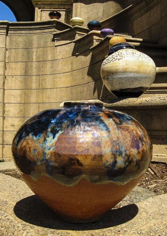 64 globes at the Palace of Fine Arts, S Gold