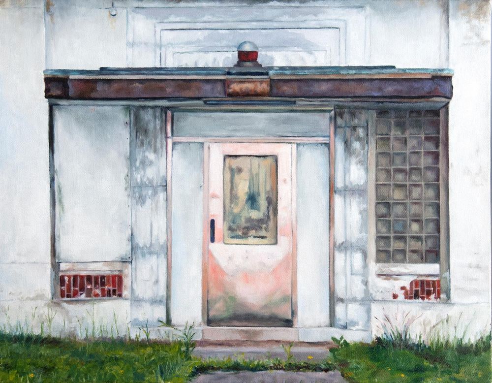 GrossKa-Pink_Door-at-the-old-Packard-Plant-Detroit_Oil_16x20