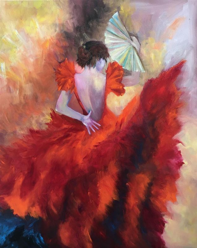 BridonMa_Fan-the-Flames_Oil_23x19