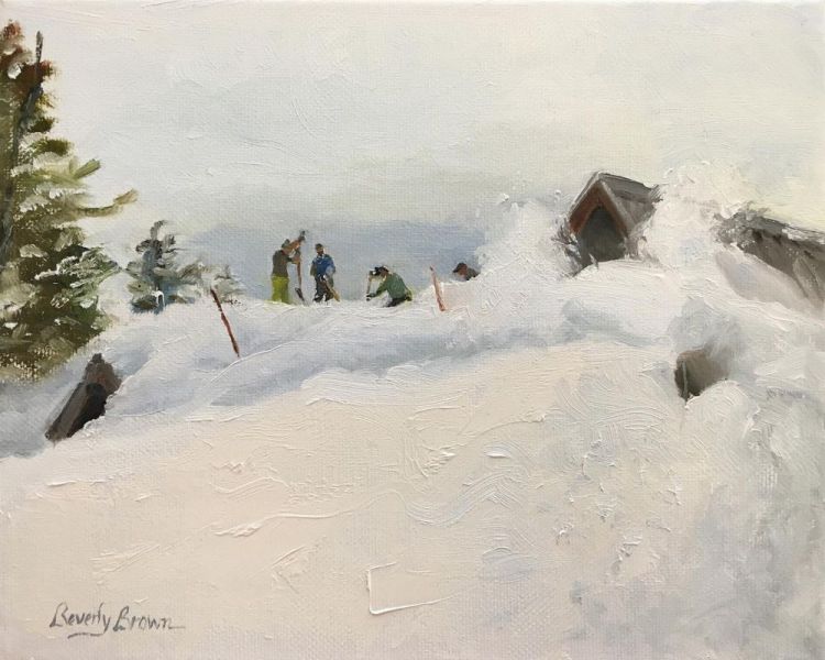 BrownBe_Digging-Out_Oil_12x14