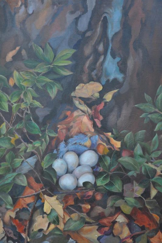 MoellentineMo_EggFeather_Oil_40x28