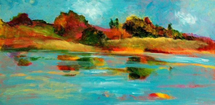 SolinDo_Lagoon-Reflections_Oil_12x24