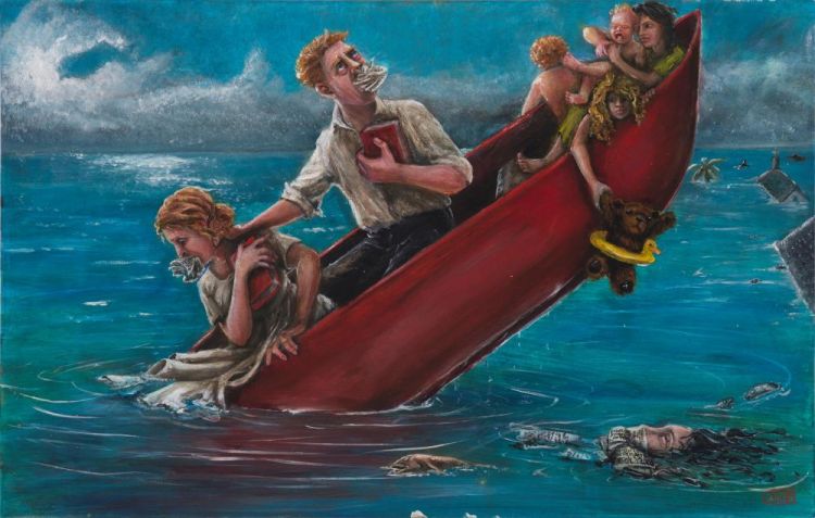 cianciChristine-Ship-of-Fools_oil14x21