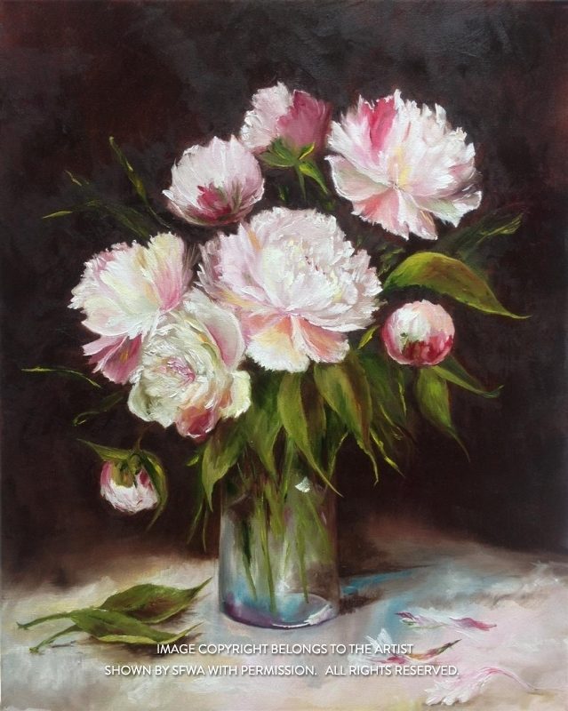 BridonMa_BouquetofPeonies_Oil_20x24