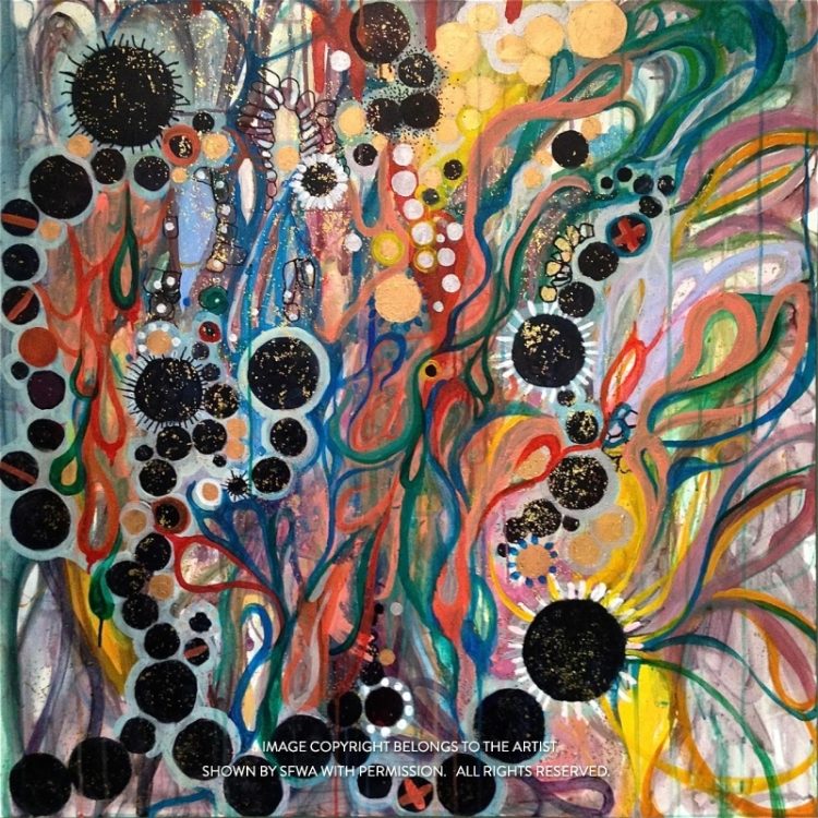 ShenEv_DancingDots_Acryl_30x30