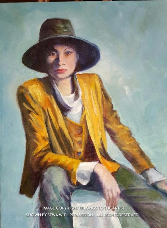 SolinDo_TheGreenChapeau_Oil_12x16