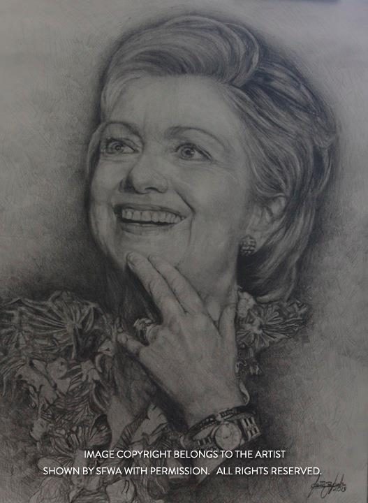 ZepedaJe_HillaryClintonUSSenator_PencilDraw_18x24