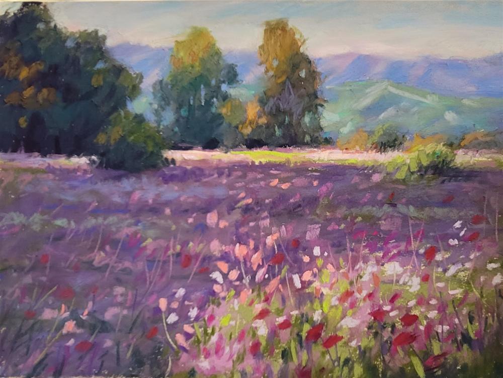 LoSa-Flower-Field-in-Late-Afternoon_Pastels_13x16